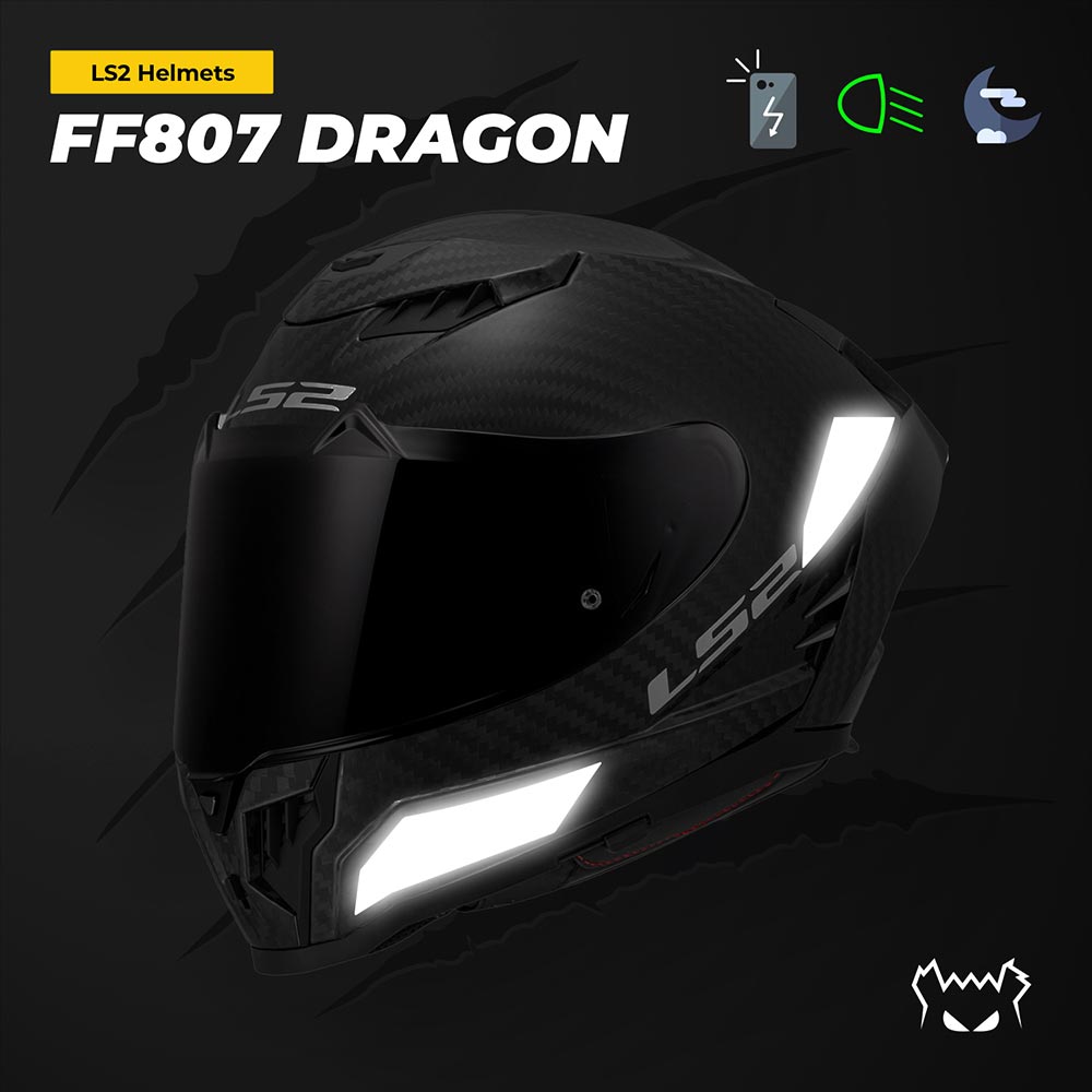Adesivi riflettenti LS2 FF807 Dragon™