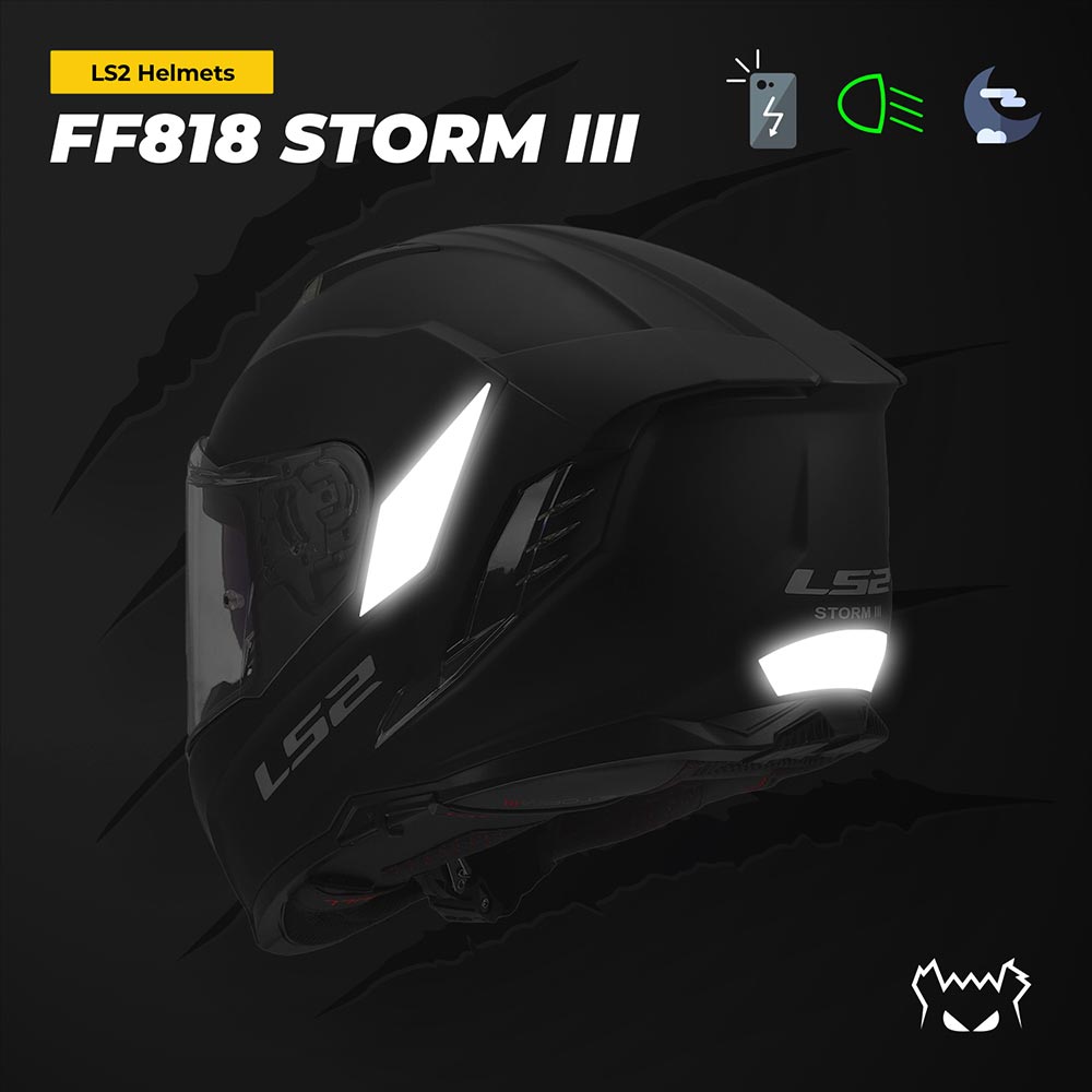Adesivi riflettenti LS2 FF818 Storm III™