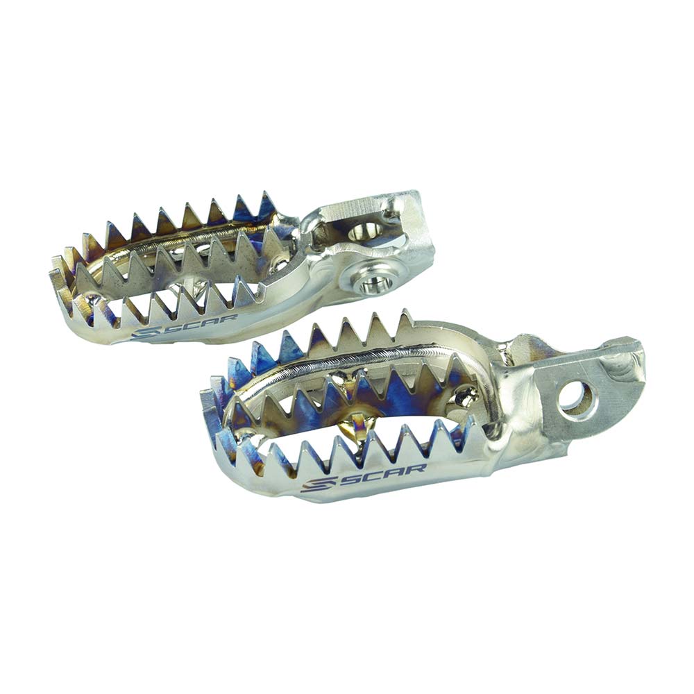 Poggiapiedi a pinza in titanio - S5517