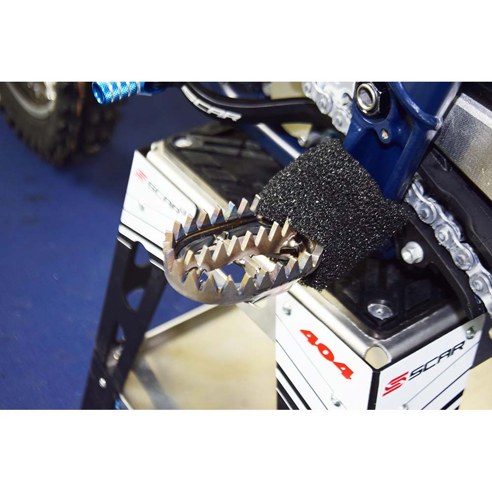 Poggiapiedi a pinza in titanio - S5517