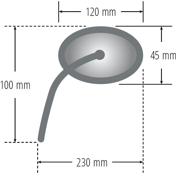 Specchio d'azione - Regolabile