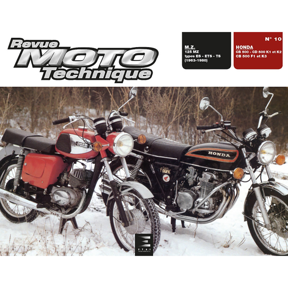 RMT 10 HONDA CB 500 - CD 500 K1-K2 - CB 500 F1-K3 e M.Z. 125 MZ (dal 1963 al 1980)
