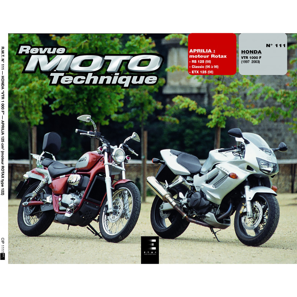 RMT 111 HONDA VTR 1000 (dal 1997 al 2003) e APRILIA MOTEUR ROTAX 125 (dal 1996 al 1998)