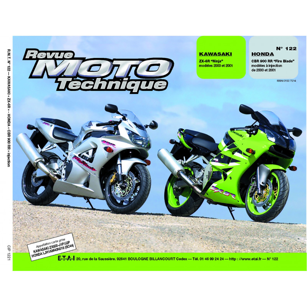 RMT 122.1 KAWASAKI ZX6R (dal 2000 al 2001) e HONDA CBR 900 RR (dal 2000 al 2001)