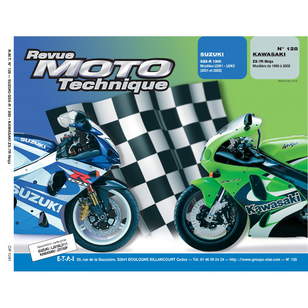 RMT 128.1 SUZUKI GSX-R 1000 (dal 2001 al 2002) e KAWASAKI ZX-7R NINJA (dal 1996 al 2002)