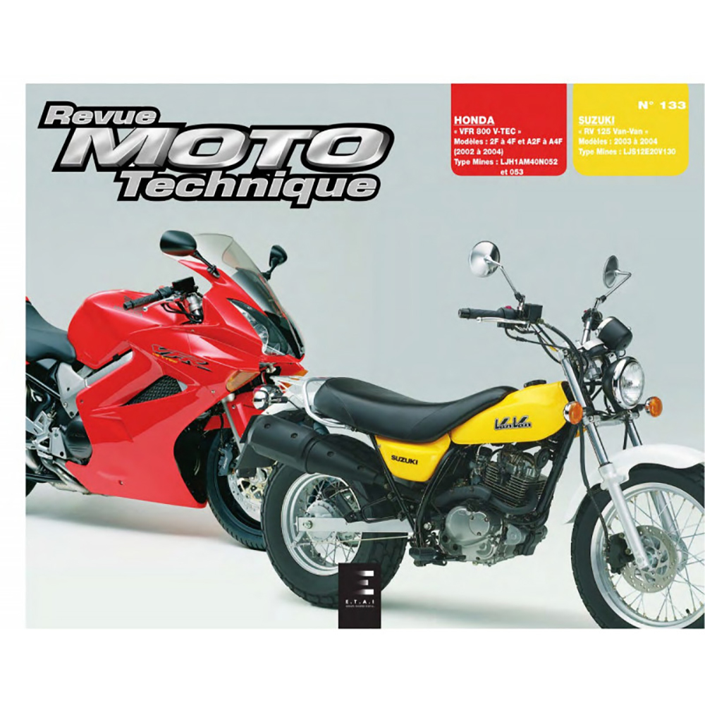 RMT 133.1 HONDA VFR 800 (dal 2002 al 2004) e SUZUKI R125 VAN VAN (dal 2003 al 2004)