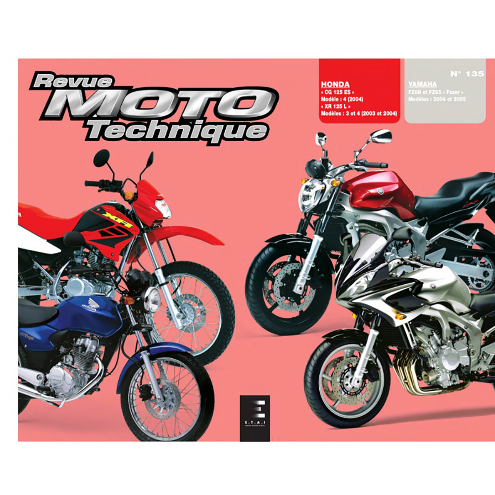 RMT 135.1 HONDA CG/XR 125 (dal 2003 al 2004) e YAMAHA FZ6 FAZER (dal 2004 al 2005)