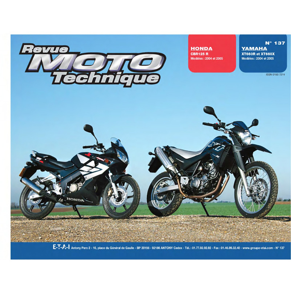 RMT 137.1 HONDA CBR125 (dal 2004 al 2005) e YAMAHA XT660 (dal 2004 al 2005)