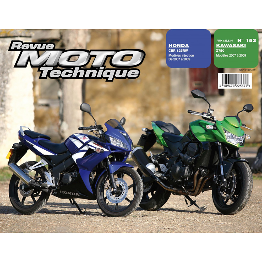 RMT 152.1 KAWASAKI Z 750 (dal 2007 al 2009) e HONDA CBR 125 (dal 2007 al 2009)