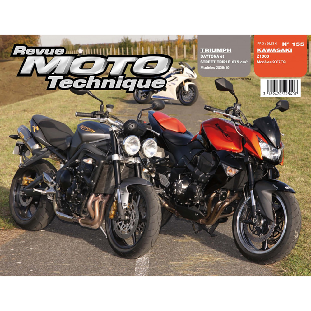 RMT 155.1 KAWASAKI Z1000 (2007/09) e TRIUMPH STREET TRIPLE & DAYTONA (2006/10)