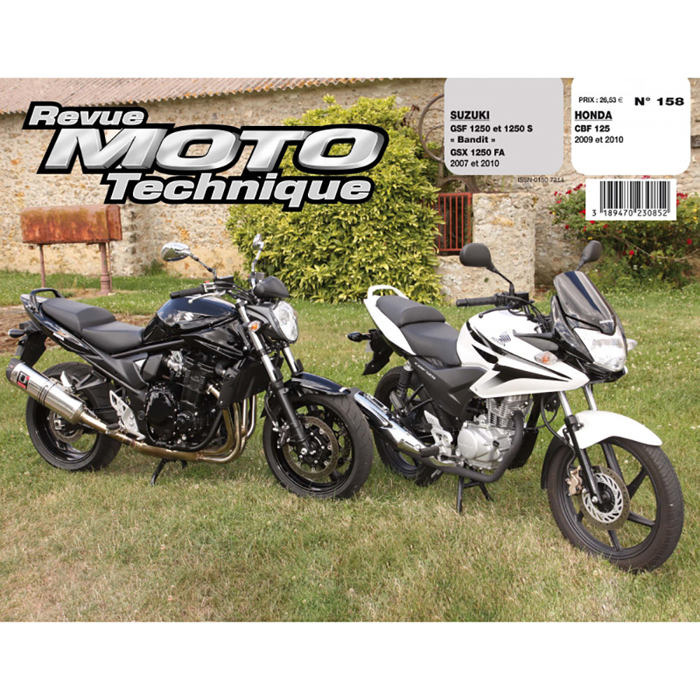 RMT 158 HONDA CBF 125 (dal 2009 al 2010) e SUZUKI GSF/GSX 1250 (dal 2007 al 2010)