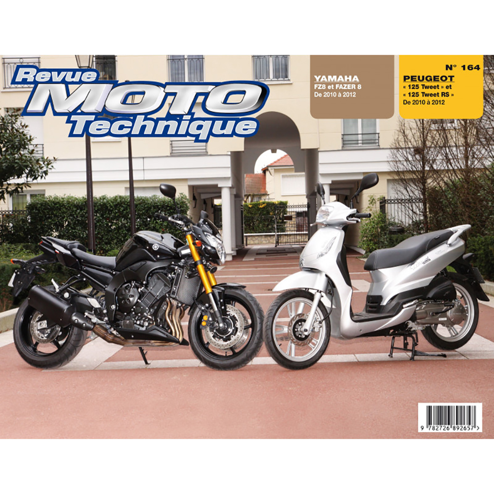 RMT 164 PEUGEOT 125 TWEET (dal 2010 al 2012) e YAMAHA FZ8 (dal 2010 al 2012)