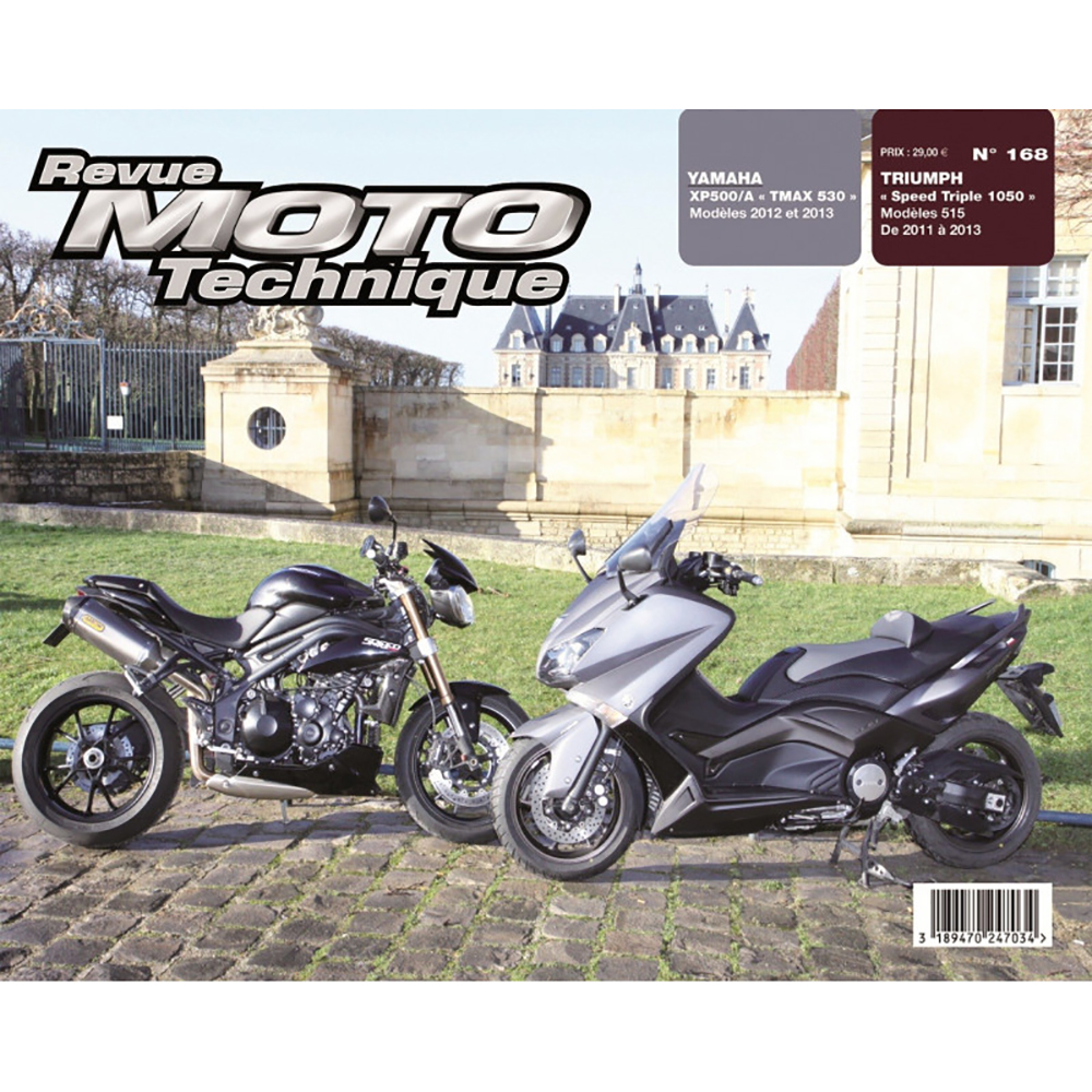 RMT 168 TRIUMPH SPEED TRIPLE (2011 to 2013) - YAMAHA T-MAX 530 (2012 to 2013)
