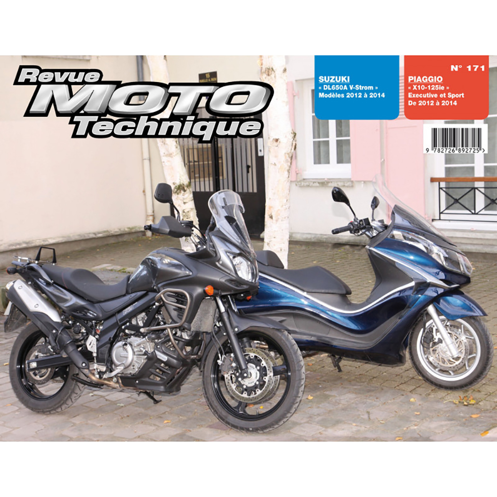 RMT 171 SUZUKI DL650A (dal 2012 al 2014) e PIAGGIO X10 125 (dal 2012 al 2014)