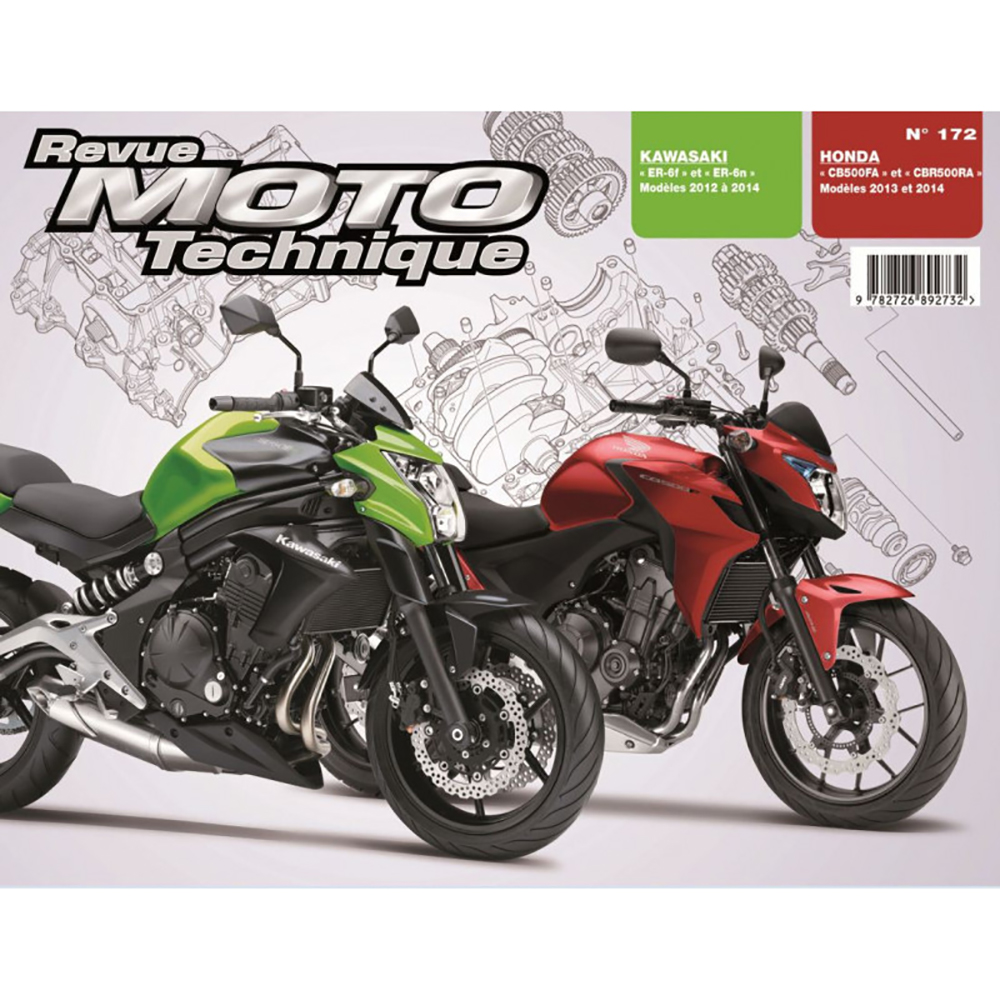 RMT 172 HONDA CB/CBR 500 (dal 2013 al 2014) e KAWASAKI ER-6n/f 650 (dal 2012 al 2014)