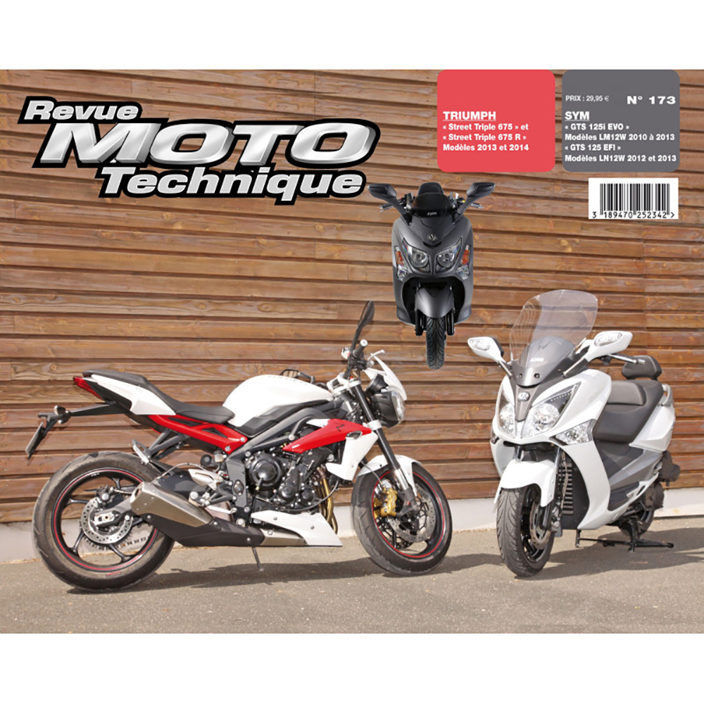 RMT 173 TRIPLE TRIUMPH STREET (dal 2013 al 2014) e SYM GTS 125 (dal 2010 al 2013)