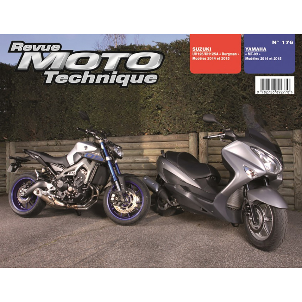 RMT 176 SUZUKI UH125 BURGMAN (2014-2015) e YAMAHA MT09 (2014-2015)