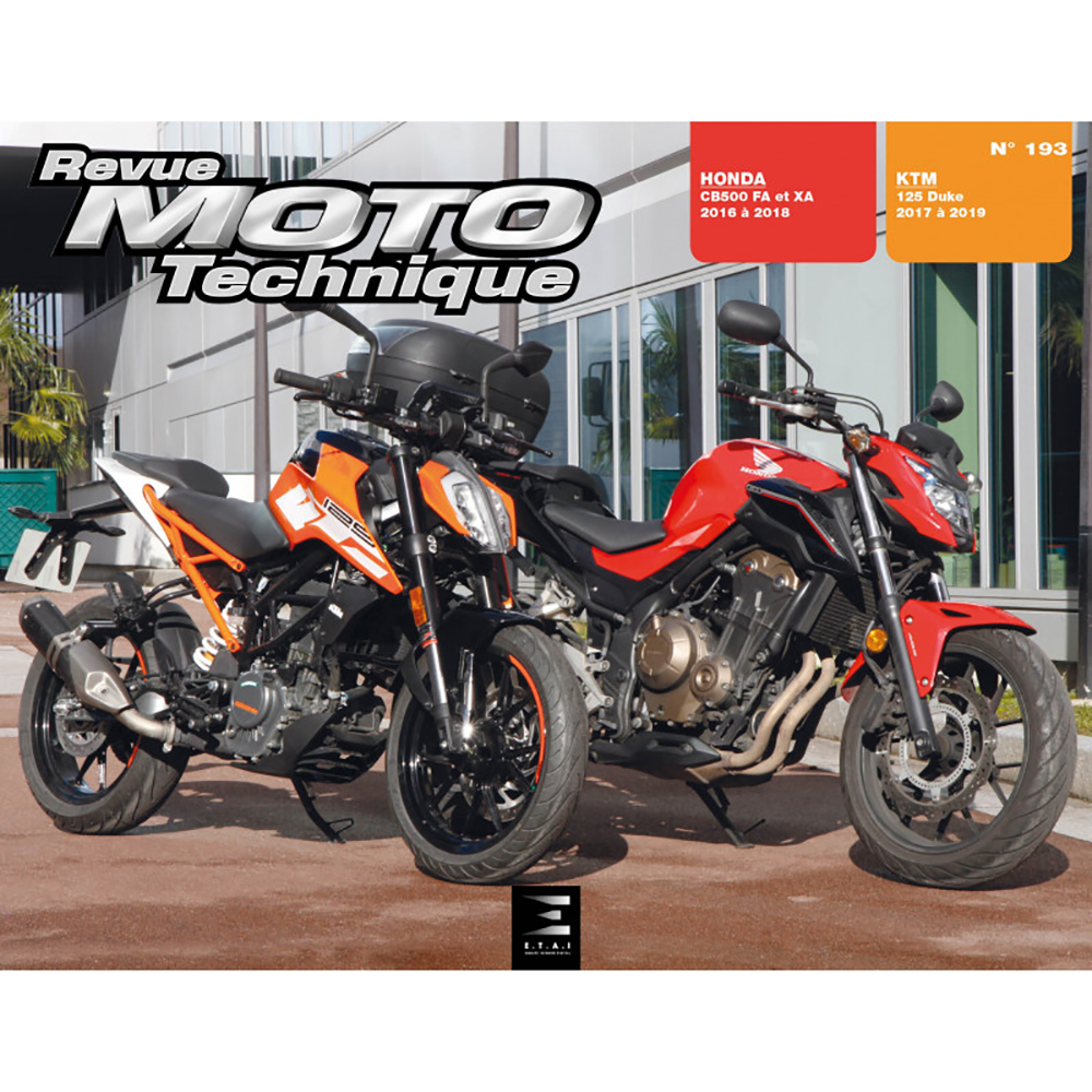 RMT 193 KTM 125 DUKE (dal 2017 al 2019) e HONDA CB500 FA - XA (dal 2016 al 2018)
