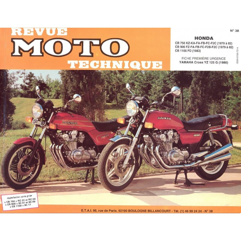 RMT 38 HONDA CB 750 - 900 - 1100 (dal 1979 al 1983)