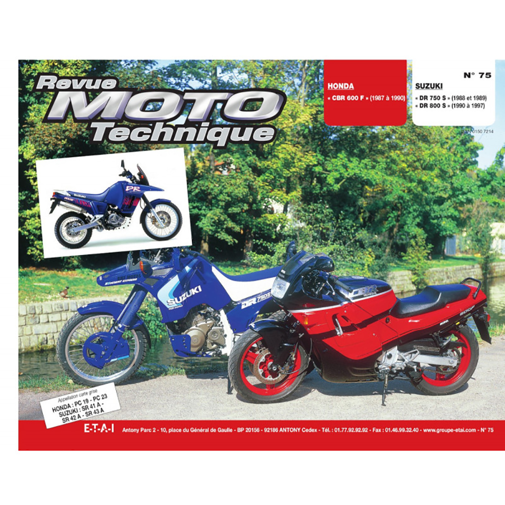 RMT 75.3 SUZUKI 750 - 800 (dal 1988 al 1997) e HONDA CBR 600 (dal 1987 al 1990)