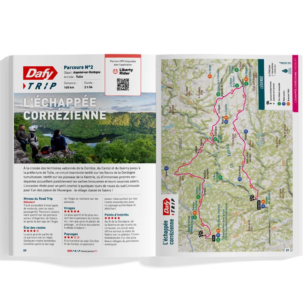 Roadbook moto : Dafy Trip Limousin