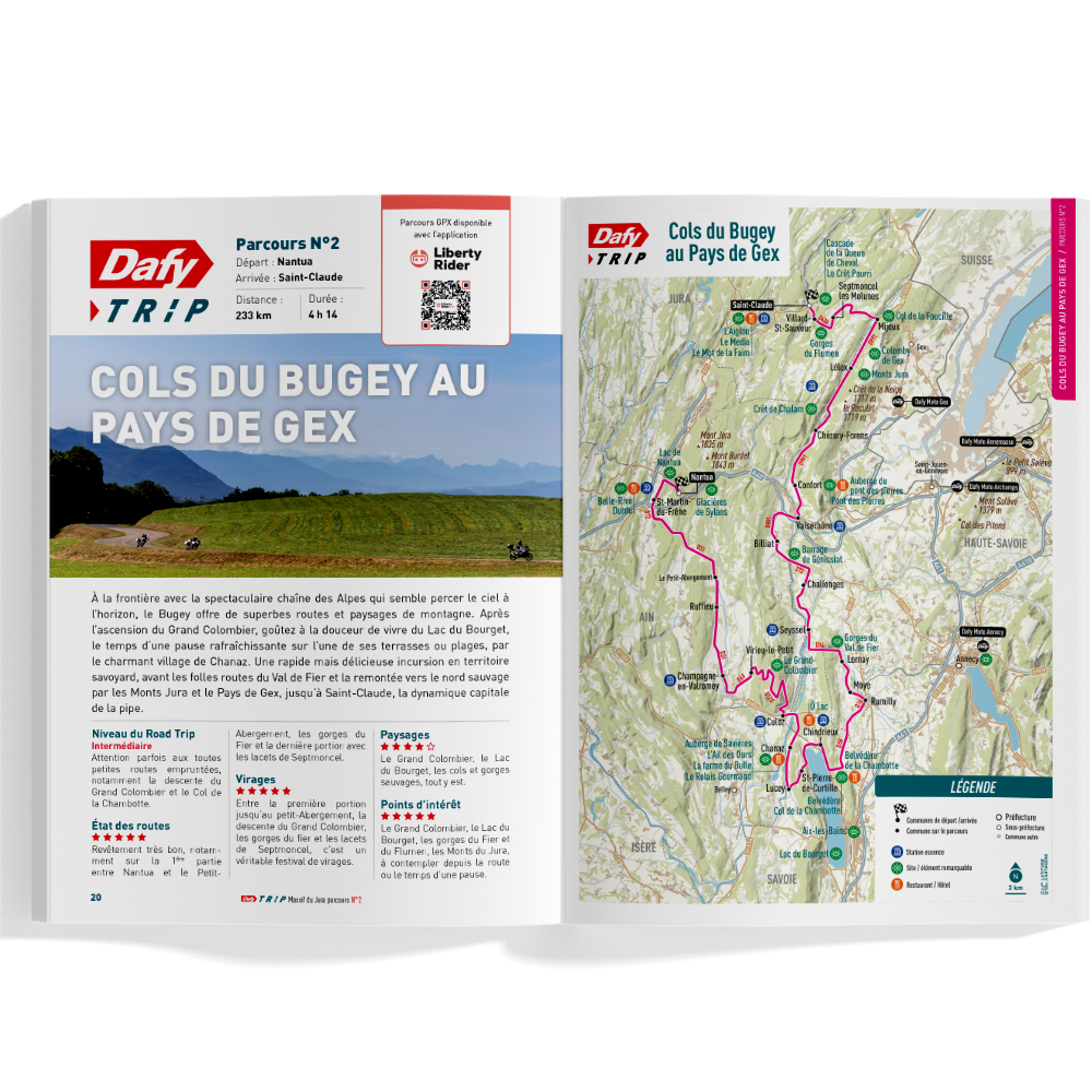 Roadbook per moto : Dafy Moto Viaggio Massiccio del Giura