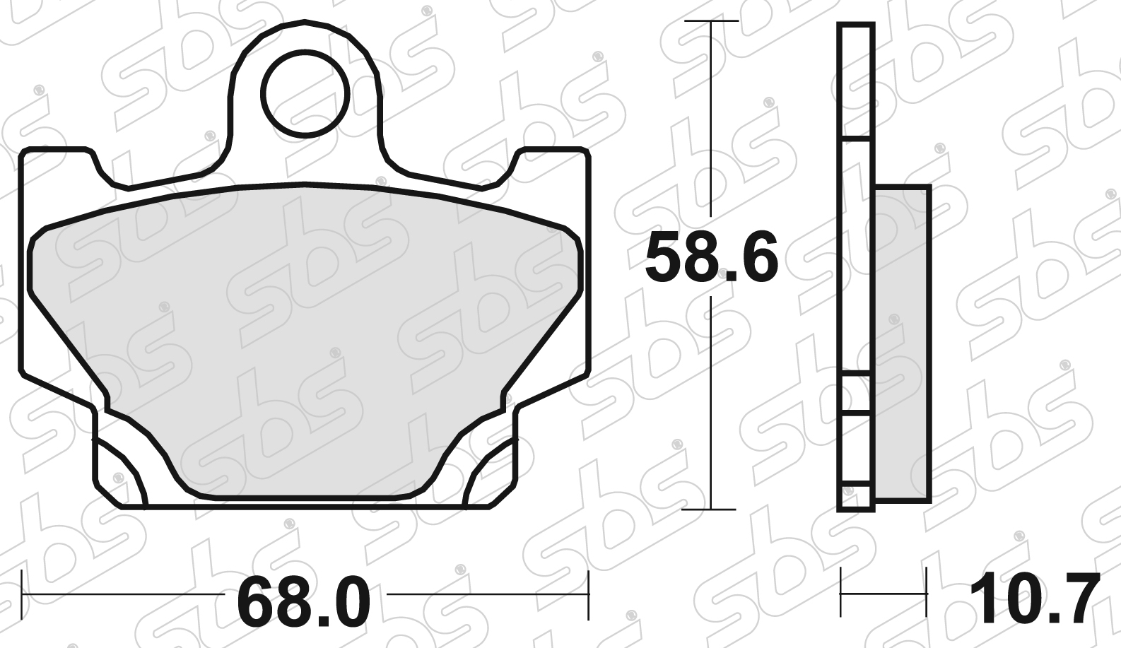 550 Pastiglie freno HF