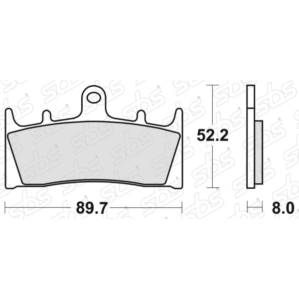 686 Pastiglie freno HF