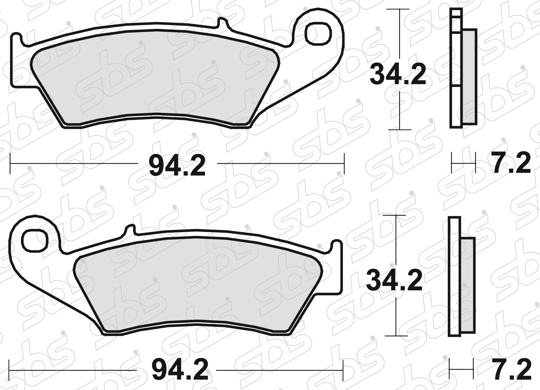 694 Pastiglie freno RSI