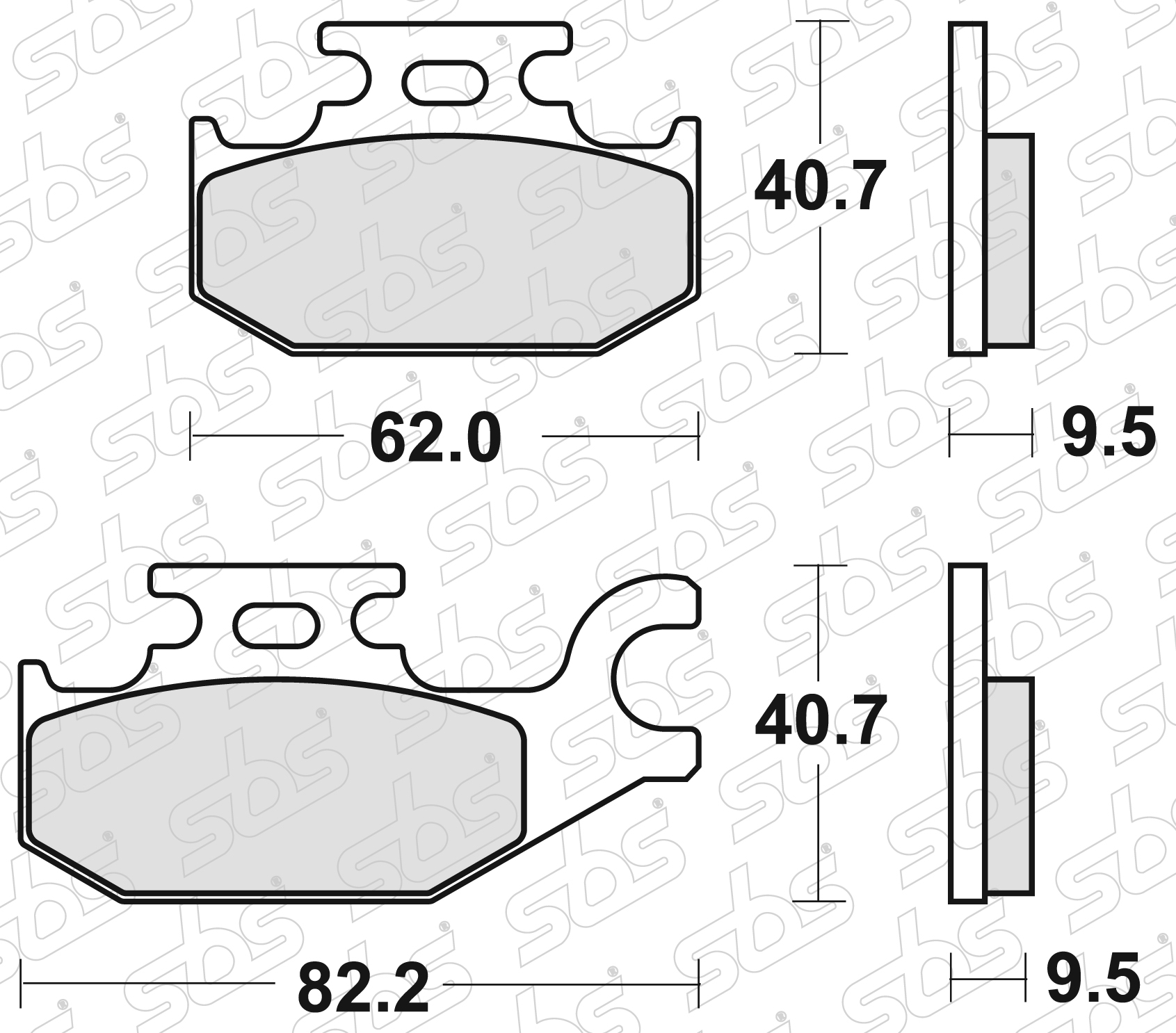 754 Pastiglie freno RSI