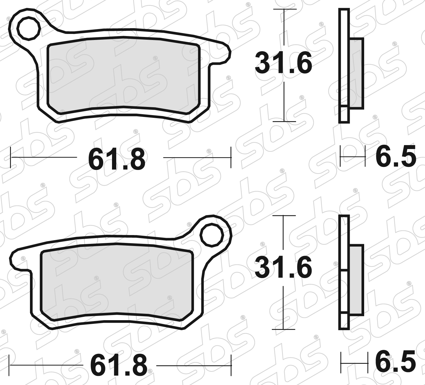 783 Pastiglie freno RSI