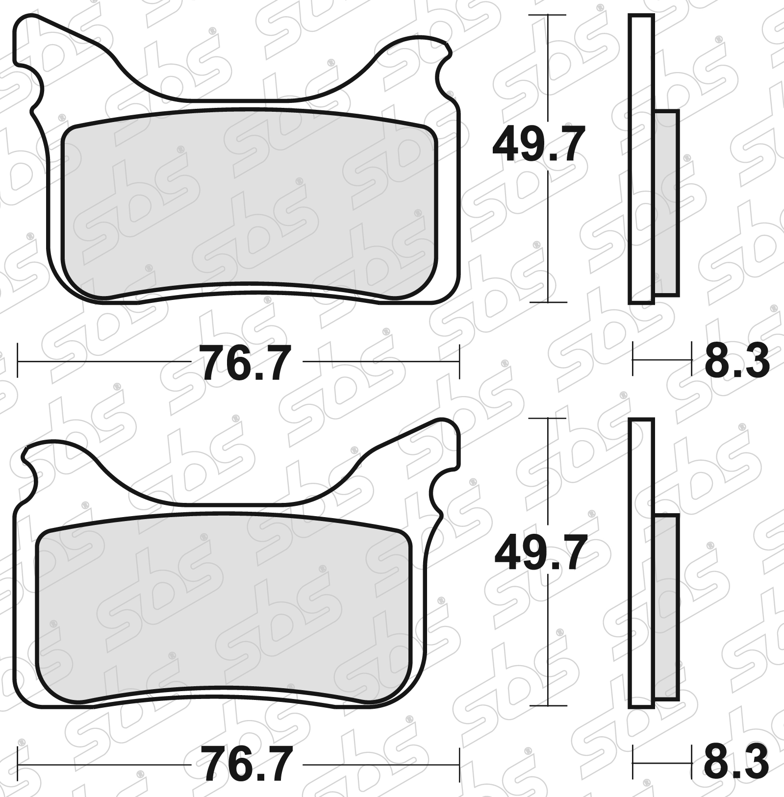 842 pastiglie freno RSI