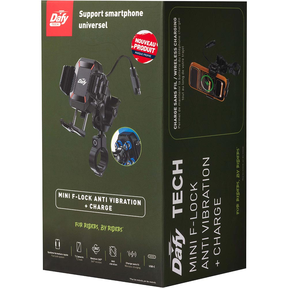 Supporto per smartphone Mini F-Lock AV+CHG