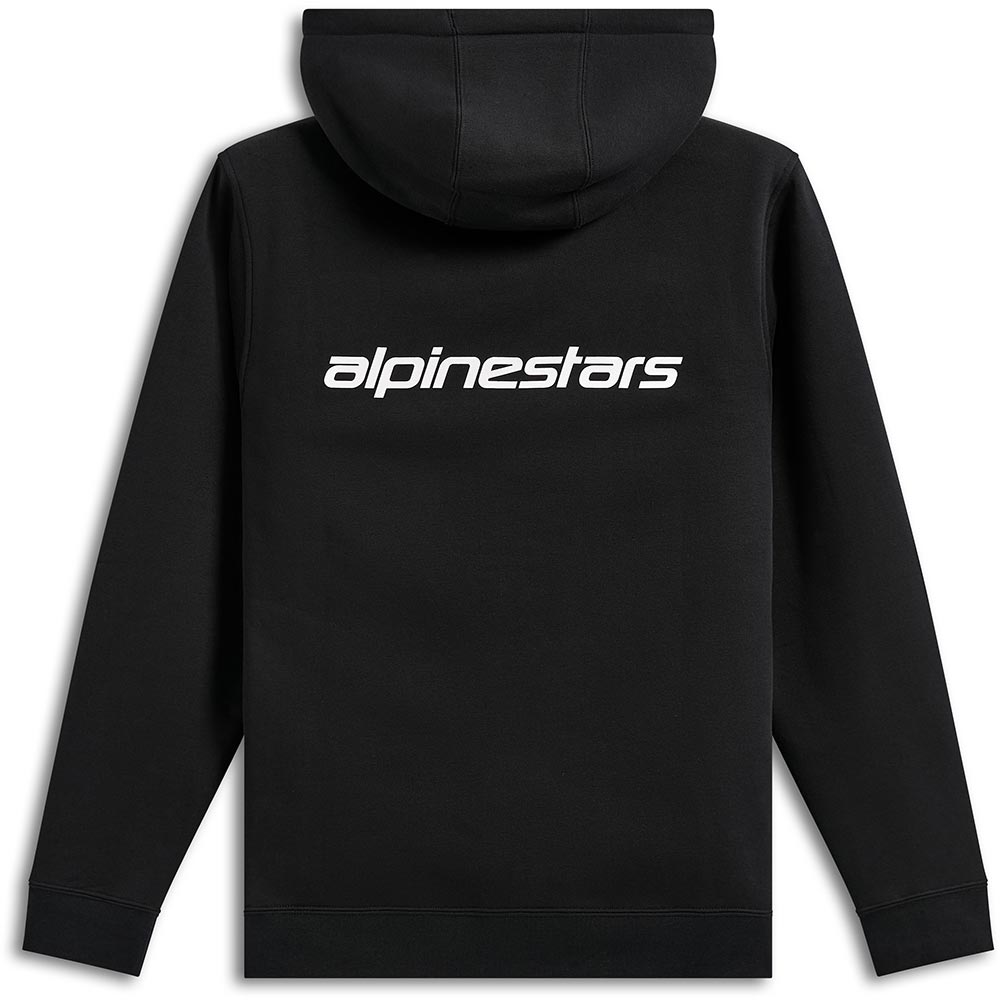 Felpa con cappuccio con zip trasversale