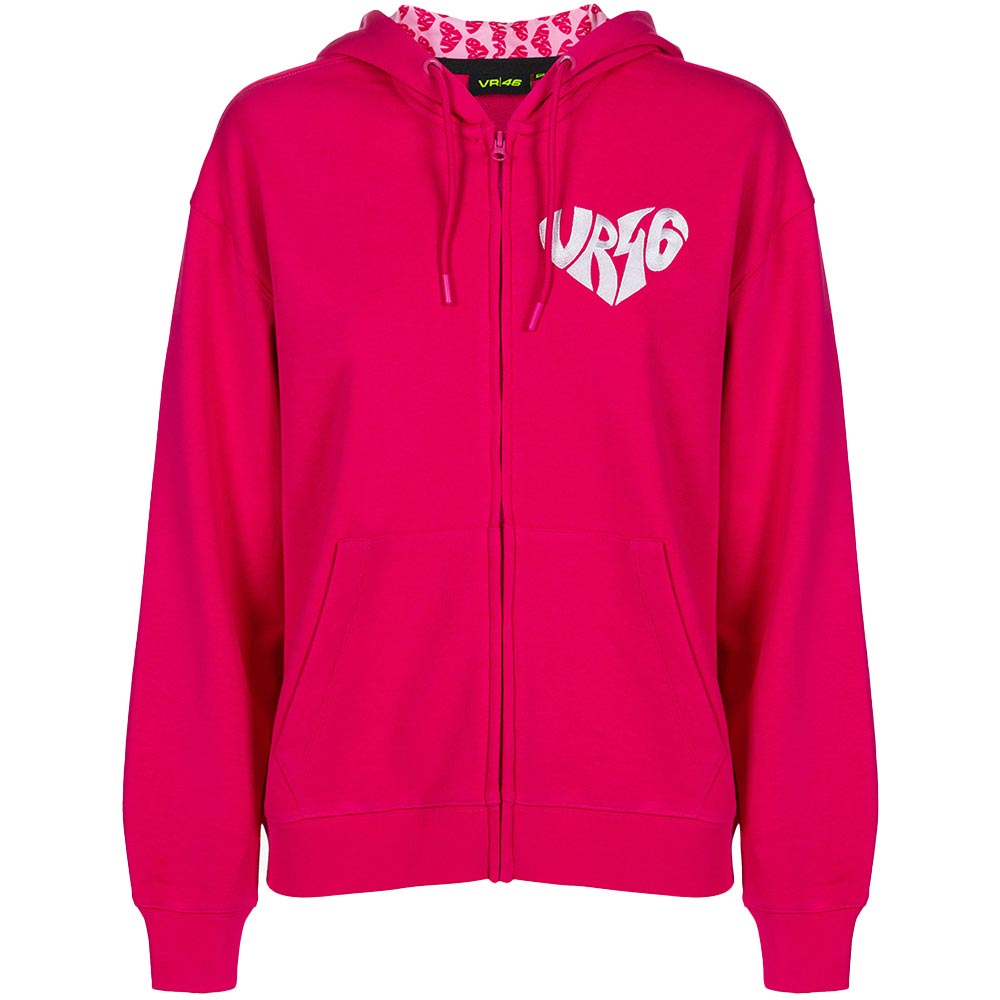 Felpa con zip da donna Rosa