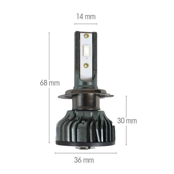 Lampadina H7 LED con alimentatore esterno