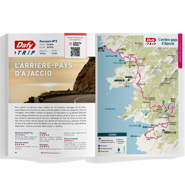 Roadbook per moto : Dafy Moto Viaggio Corse-du-Sud