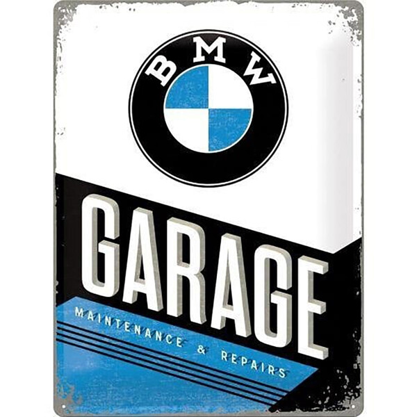 Targa da garage BMW d'epoca