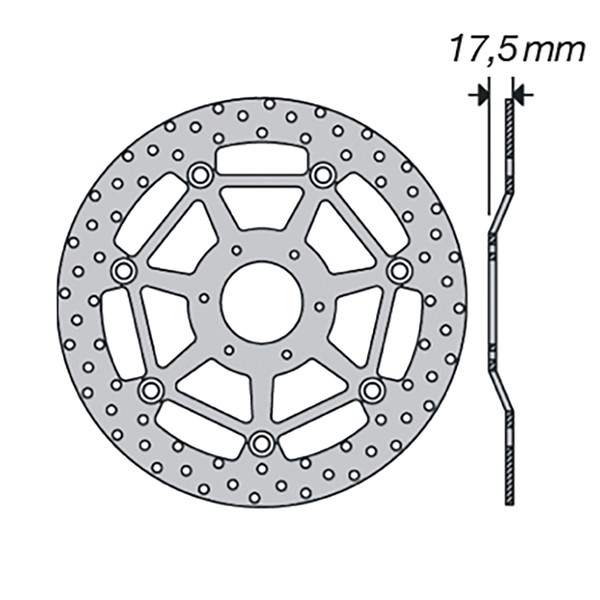 Disco freno FE.FL52505