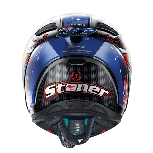 X-804 RS Ultra Carbon Replica Casco C. Stoner 10° Anniversario