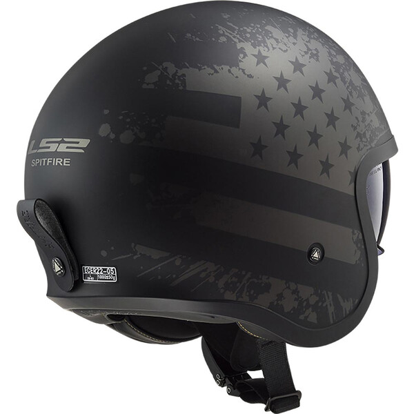 OF599 Casco Spitfire II Bandiera Nera