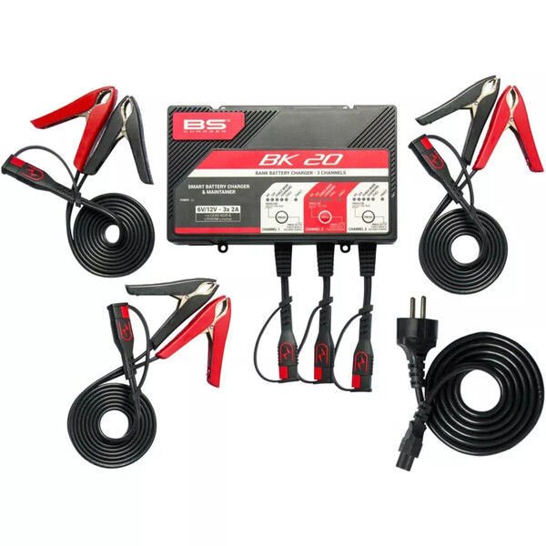 Caricabatterie BK20 6V/12V 3X2A