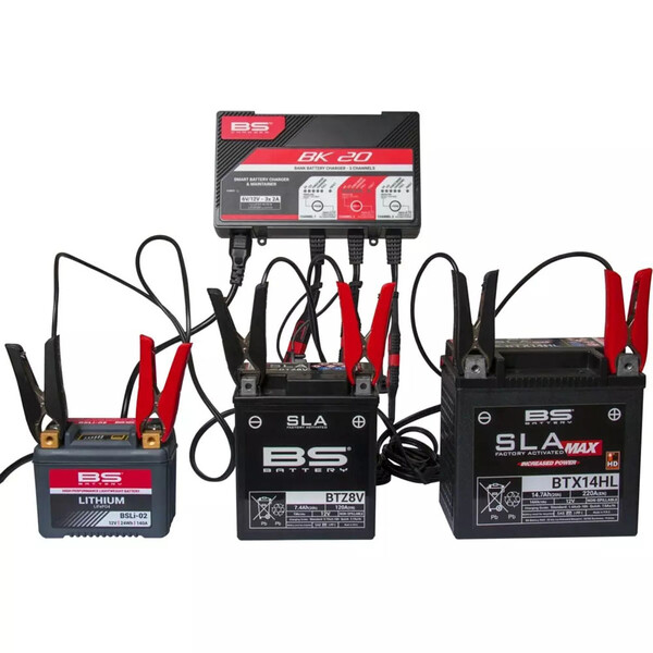 Caricabatterie BK20 6V/12V 3X2A