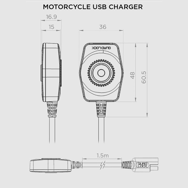 Caricabatterie USB per moto