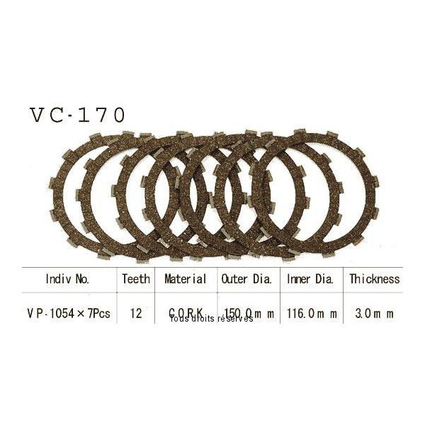 Rivestimenti della frizione VC170