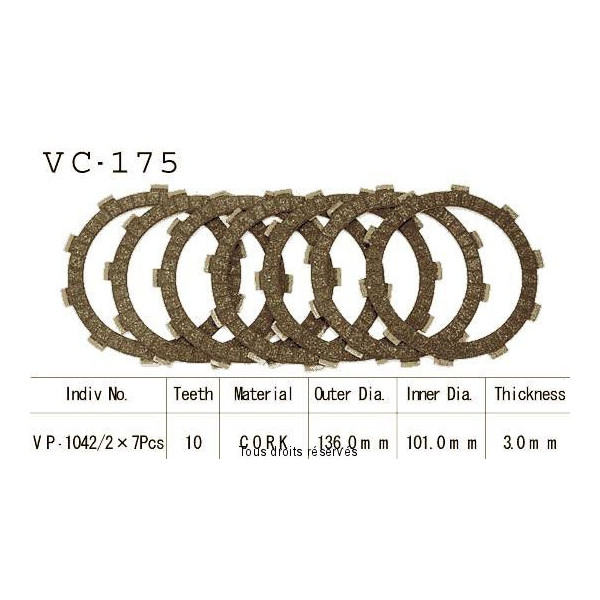 Rivestimenti della frizione VC175