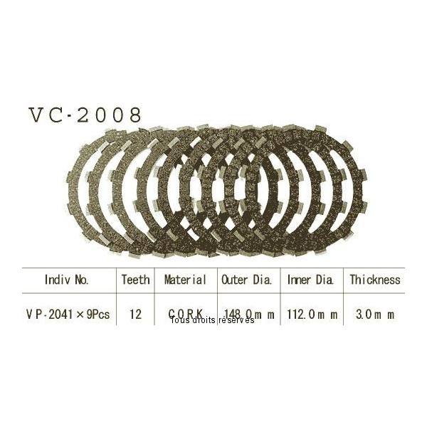 Rivestimenti della frizione VC2008