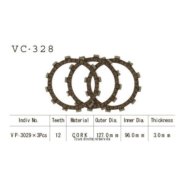 Rivestimenti della frizione VC328