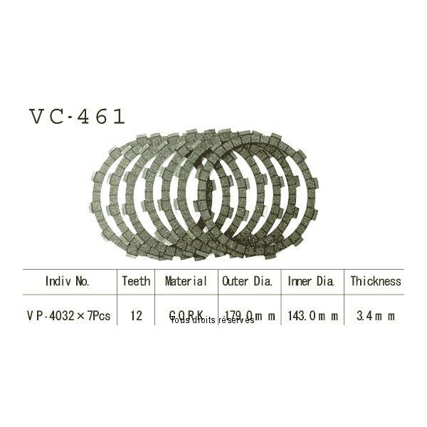 VC461 rivestimenti della frizione