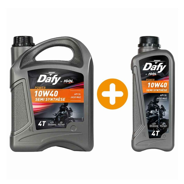 Olio semisintetico Power 4T 10W40 - 4L + 1L